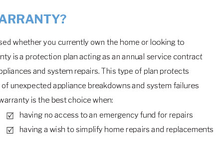 home warranty protection